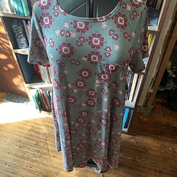Lularoe southwest travelcore M high low Carly dress - Picture 1 of 3